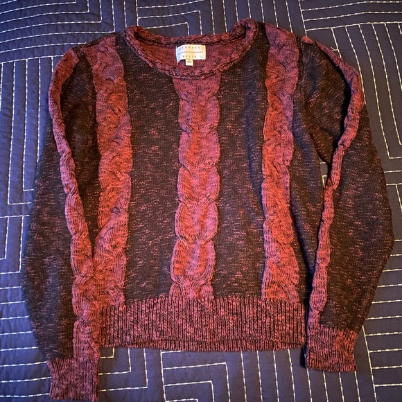 Kendall & Kylie Sweaters - Kendall & Kylie Black and Maroon Women’s Sweater